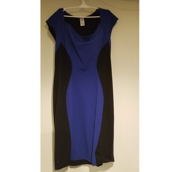 Blue and Black dress - Picture 3 of 4